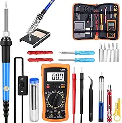 Ferramenta de Soldagem 220V, Estação de Solda Completa, Soldador Profissional, Ferro de Solda 60W com Acessórios Inclusos