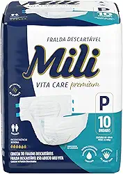 Mili Fralda Adulto Vita Premium P - 10 Unidades