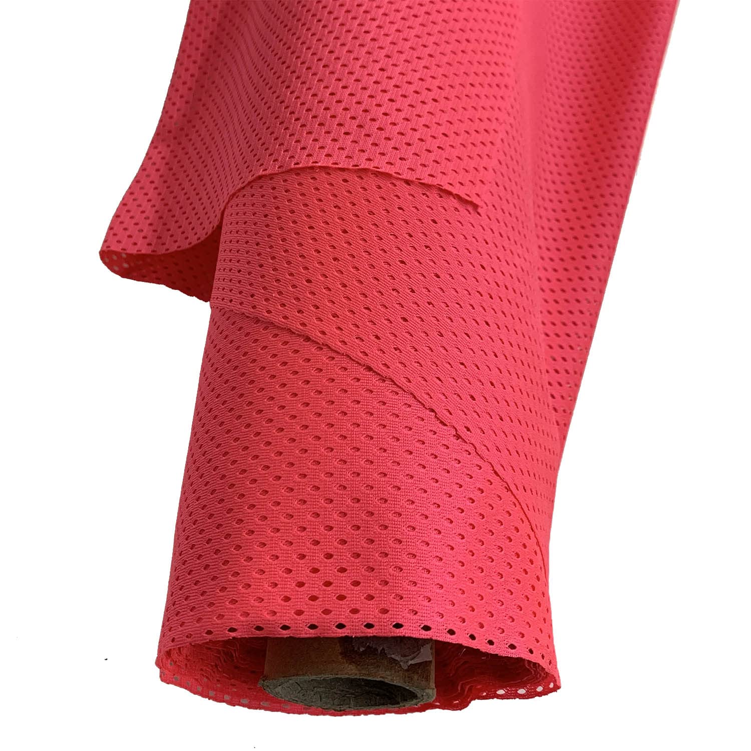 EU Fabrics Airtech Mesh Fabric - for Fashion Lingerie, Beachwear, Linings, Arts and Crafts, Dresses and Tops - 100gsm and 100% Polyester Fabric per Metre - Plain Colors (Hot Pink - Sample 10cm x 10cm)
