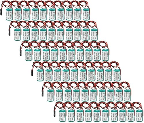 XIAOXX (paquete de 60) 6FC5247-0AA18-0AA0 3V 575332TA 950mAh PLC batería de litio no recargable para 810D 840D PLC