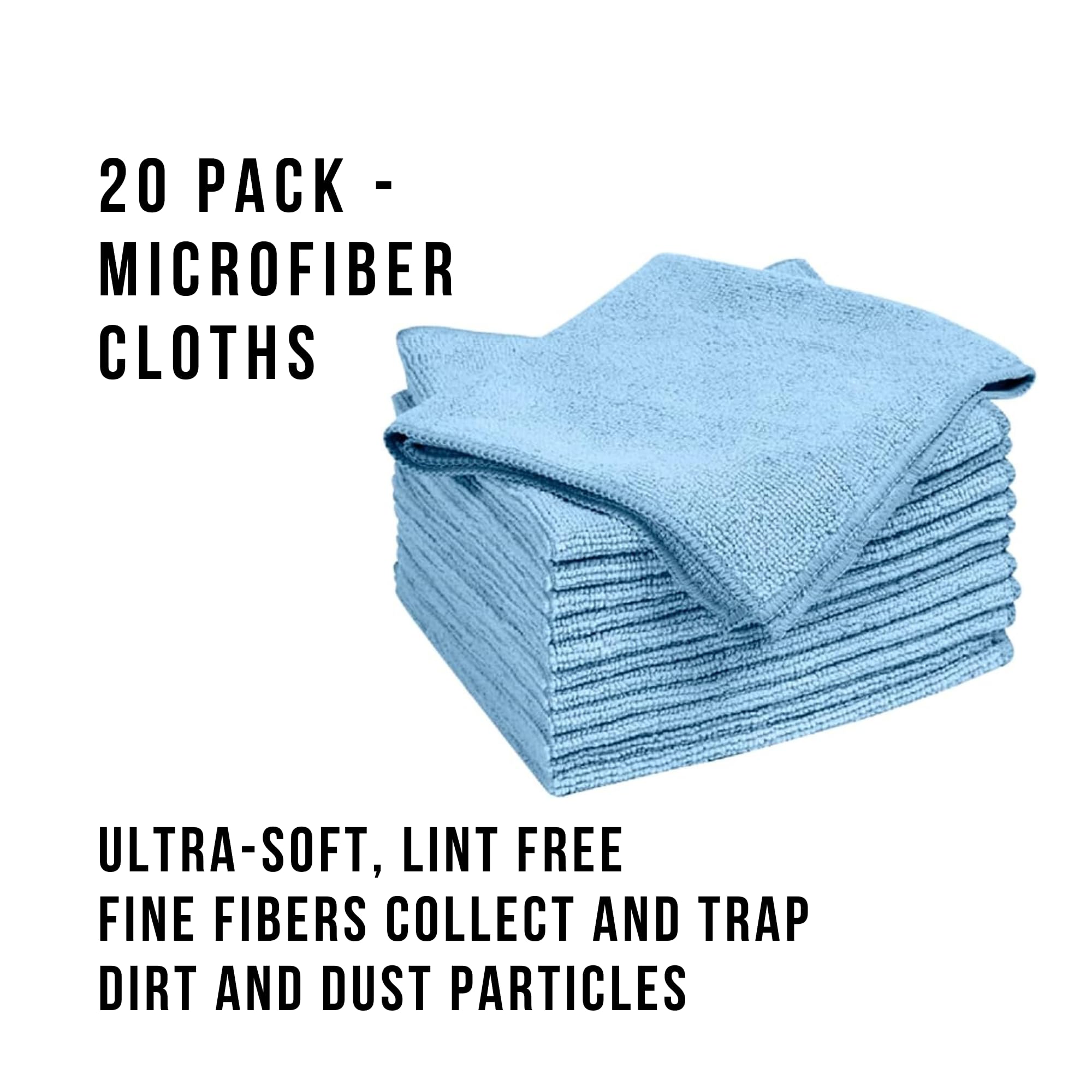 Panni In Microfibra Taski My Micro 36x36cm - Confezione Da 20, Blu, Per Pulizie Professionali