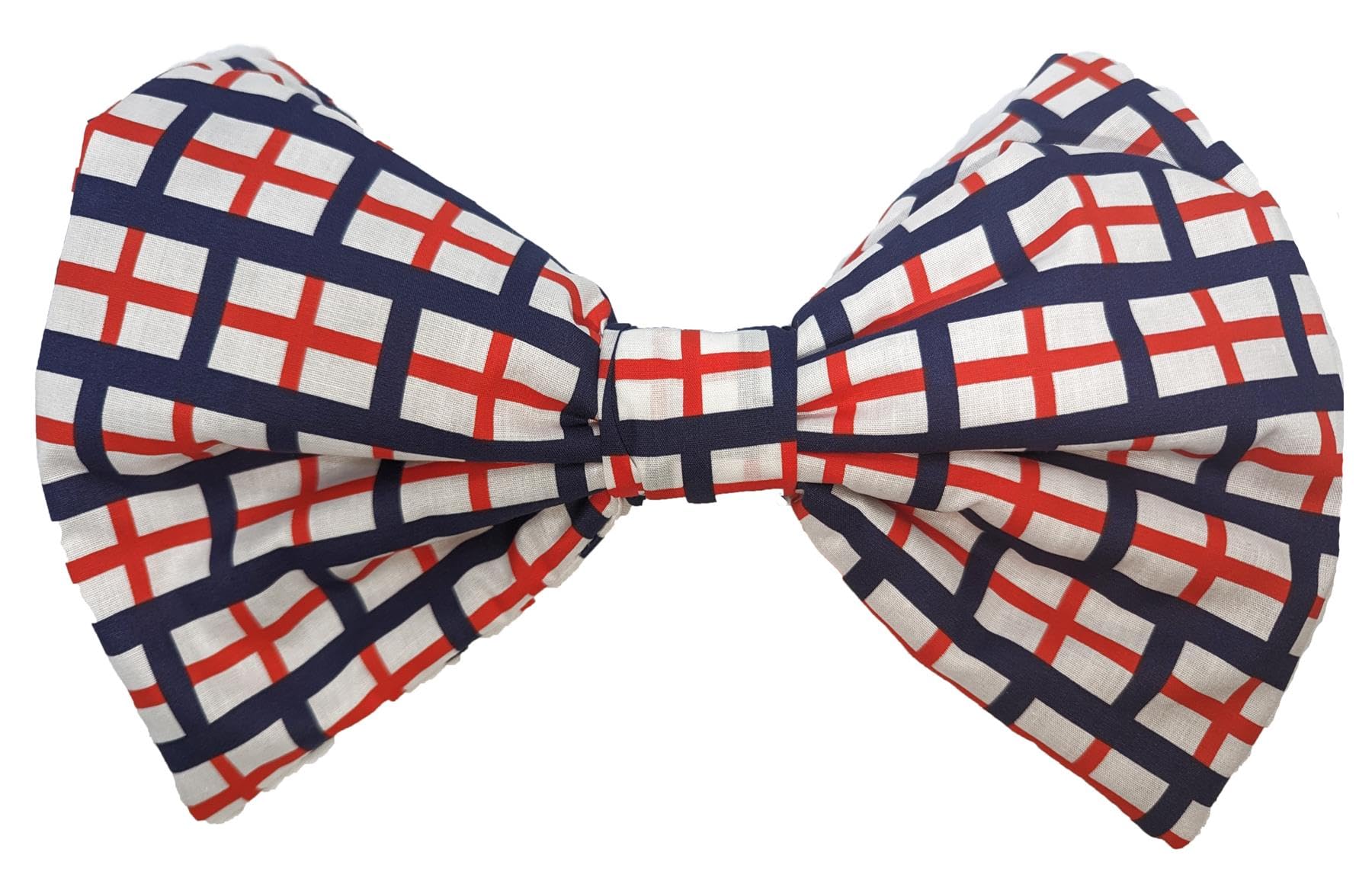 The Dragons Den Adults National Flag of England St George Cross Giant Bow Tie Saint Georges Day Fancy Dress