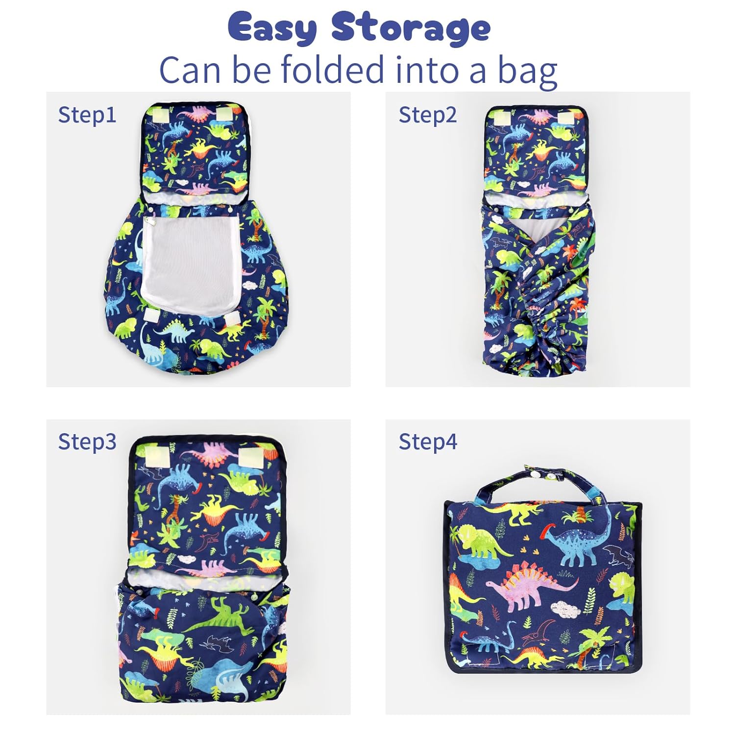 Baby Car Seat Cover, Windproof Carseat Cover for Infant Boys, Infant Breathable Carseat Canopy, Compatible with Most Baby Car Seat, Dinosaur
