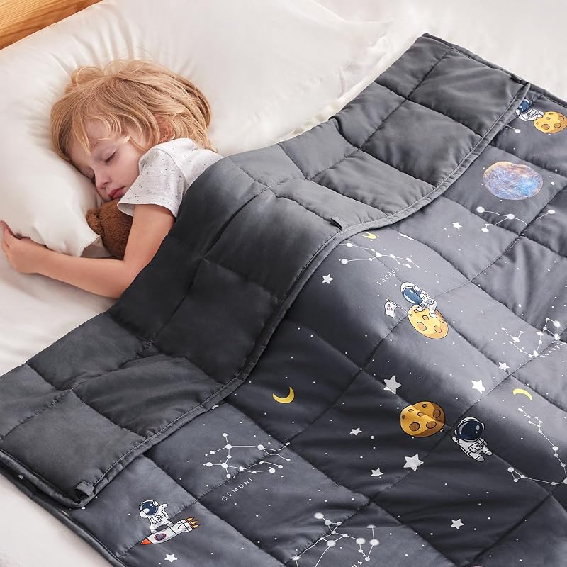 Weighted Blanket (36"x48" 3lbs), Weighted Blanket Cooling Blanket for Resting,Throw Size Breathable Blanket with Premium Glass Bead(Space Grey)