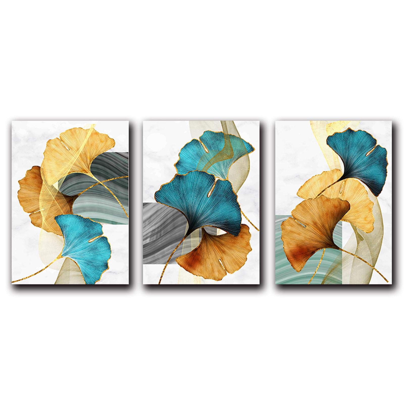 Art Photo Salon Solution Déco Murale Triptyque Sans Cadre 50x75cm Moderne - 8