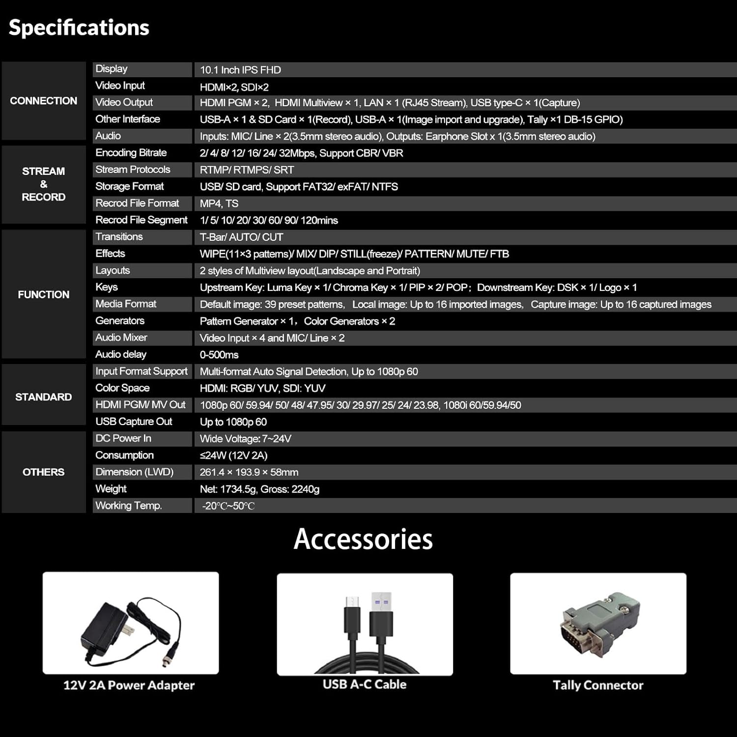 AVMATRIX S4 Plus connected for live streaming via Ethernet and USB to various platforms