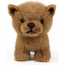 Ice King Bear Little Teacup Dog Stuffed Animal Plush Toy 6 Inches Brown