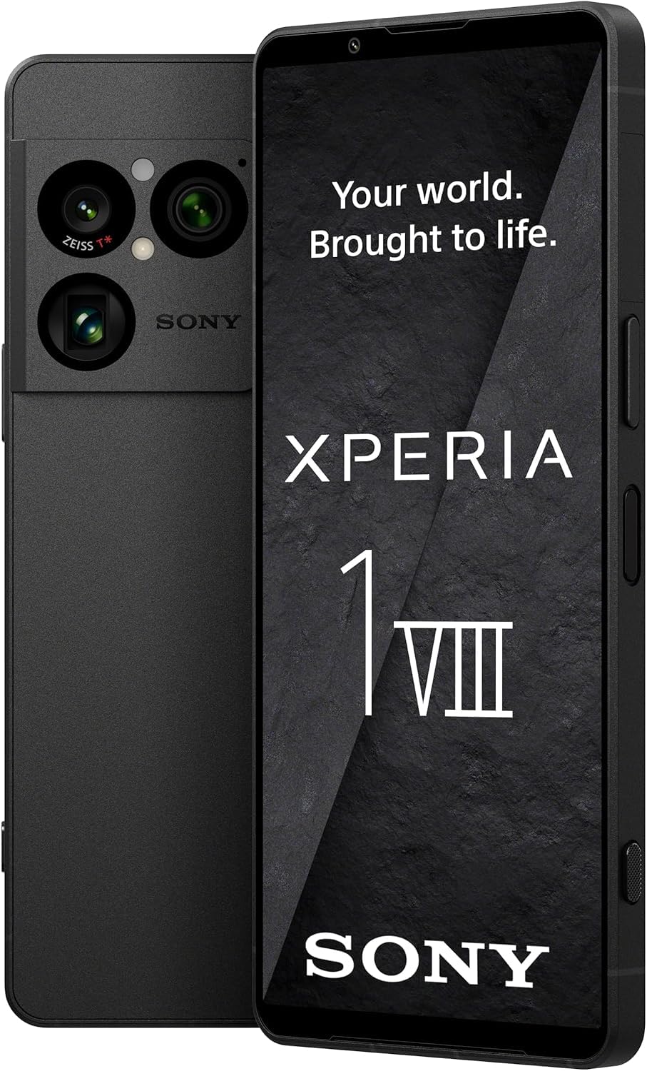 Sony Xperia 1 VIII XQ-GE74 256GB 12GB SIM + E-SIM Factory Unlocked GSM Smartphone, 5G 6.5" 120Hz OLED Display, 48MP Camera - International Version (Graphite Black)