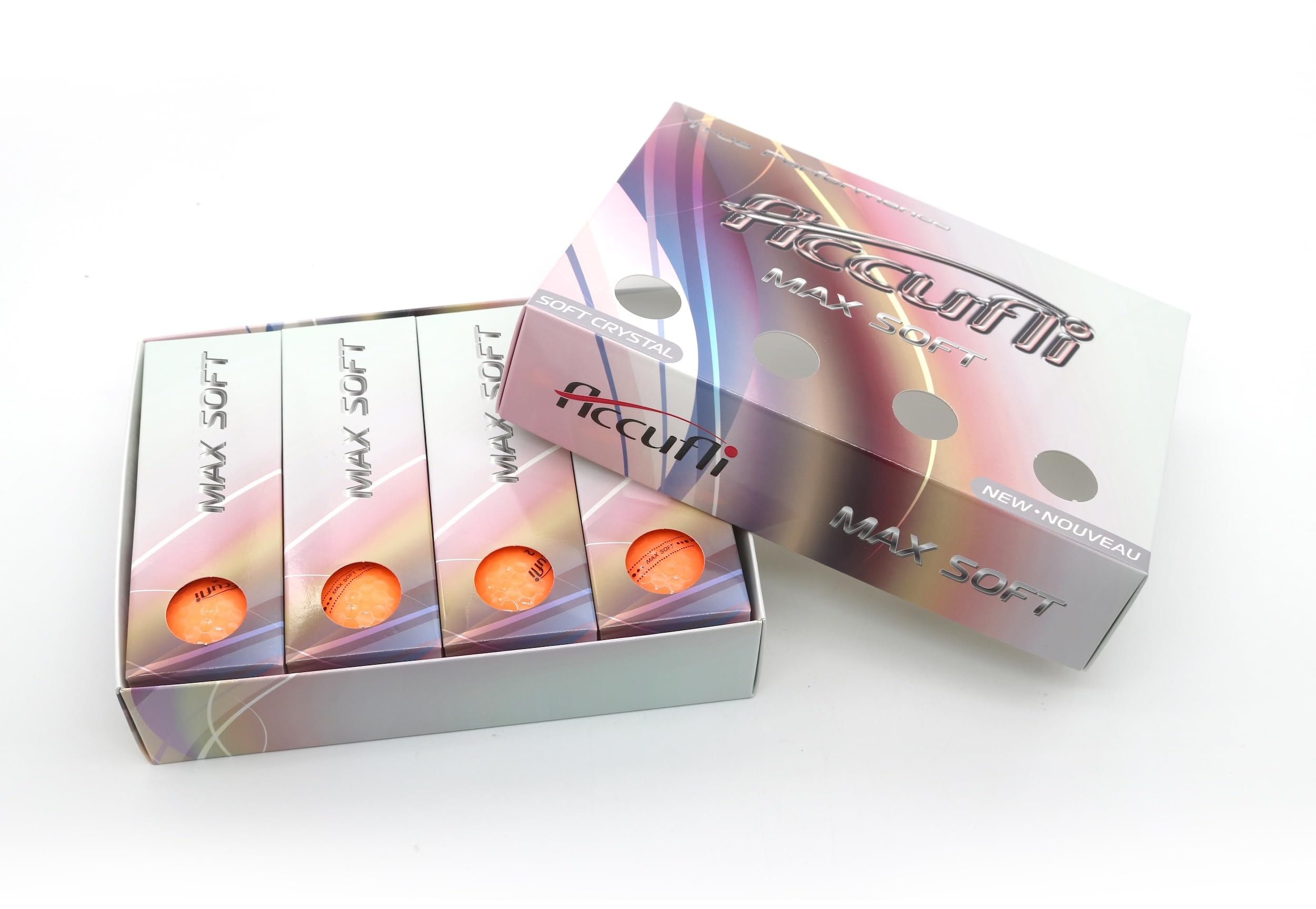 ACCUFLI Max Soft Golf Balls (Orange 12PK)