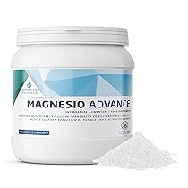 Magnesio Advance – Integratore in Polvere con Magnesio Bisglicinato e Citrato ad Alta Assorbibilità – Per Stanchezza, Affaticamento e Recupero Muscolare – Barattolo da 300 g
