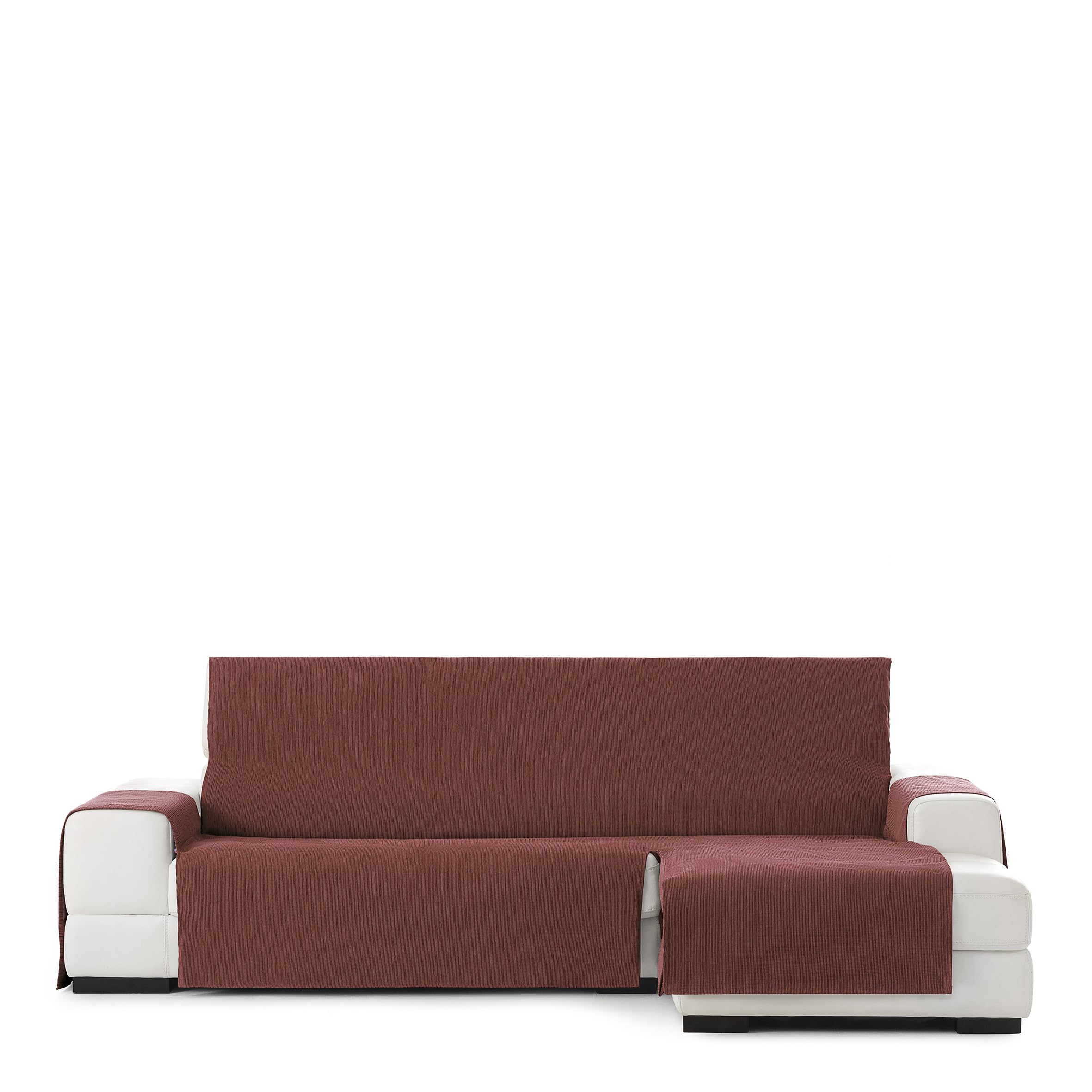 Eysa Rabat practica chaise longue cover 290cm., color 09/orange, right-frontal view