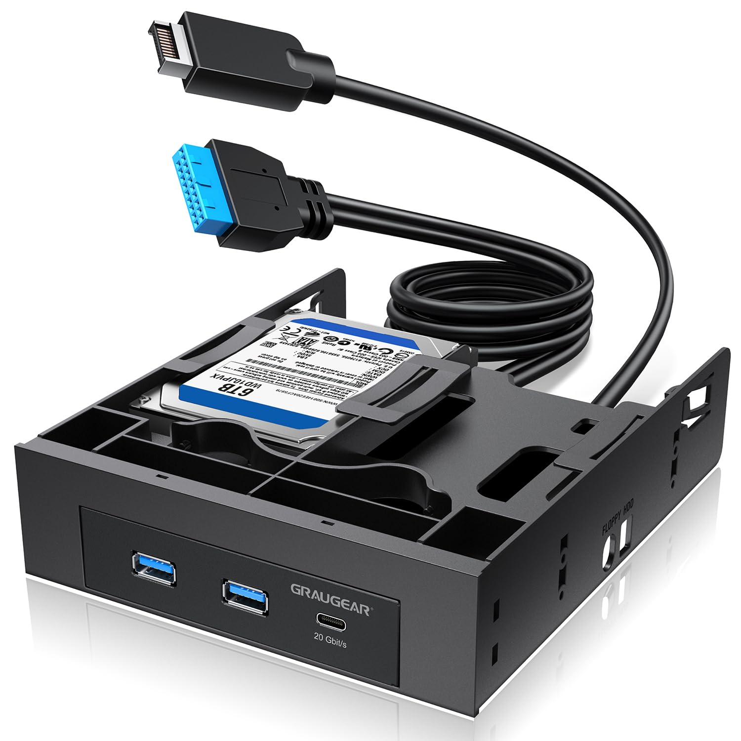 NAS 2ベイ USBポート付き開けただけ Amazon | GRAUGEAR 5.25インチ 内蔵USBハブフロントパネル USB-C
