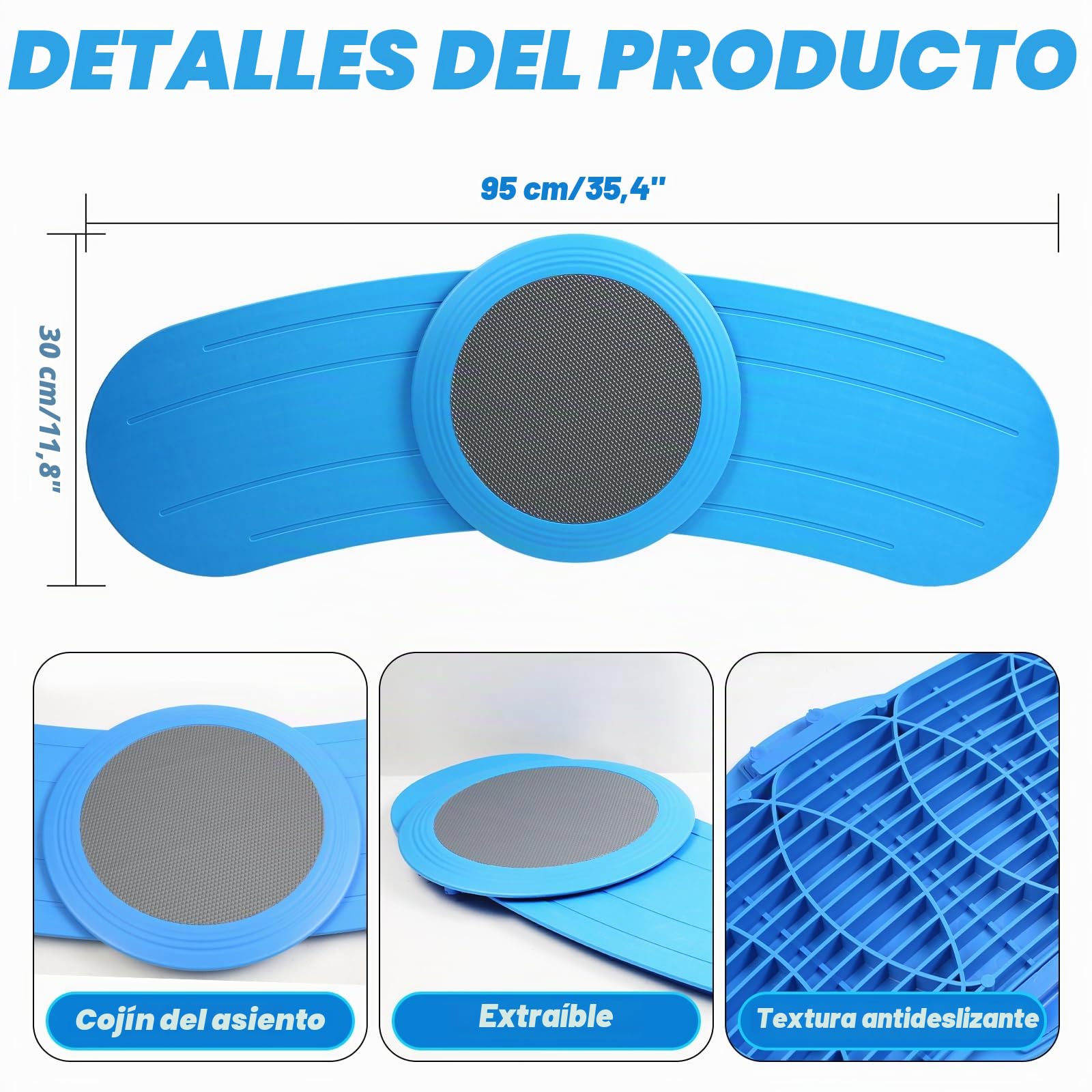 Tabla de transferencia, capacidad de carga 170 kg, tabla de transferencia con disco para usuarios de sillas de ruedas, pacientes, ancianos, de silla de ruedas a la cama, inodoro, bañera, coche