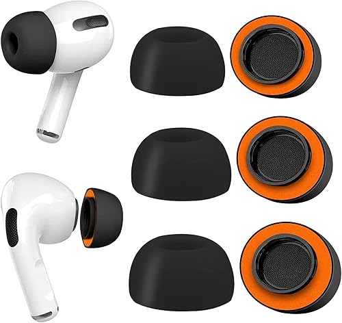 Miniatura 1 de Almohadillas de espuma viscoelástica para AirPods Pro y AirPods Pro 2, protector de silicona, seguro, cómodo, punta de repuesto, mejor cancelación