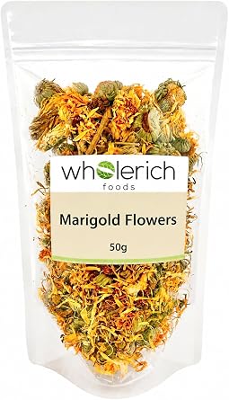 Marigold Flowers Calendula 50g - Wholerich Foods