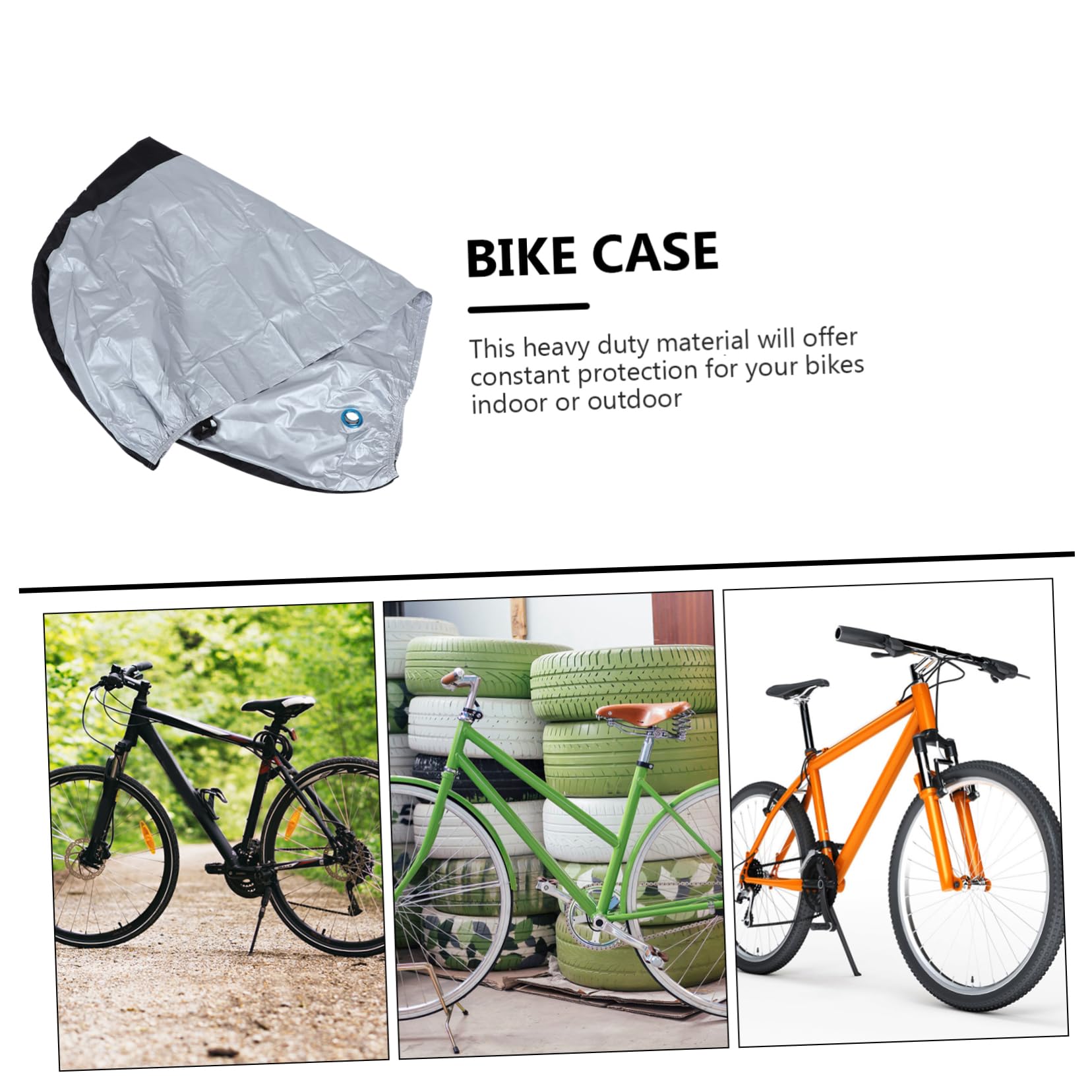 Fahrradabdeckung aus Polyester 210d Staubdicht Vollschutz für Fahrrad und Faltrad Innen und Außen