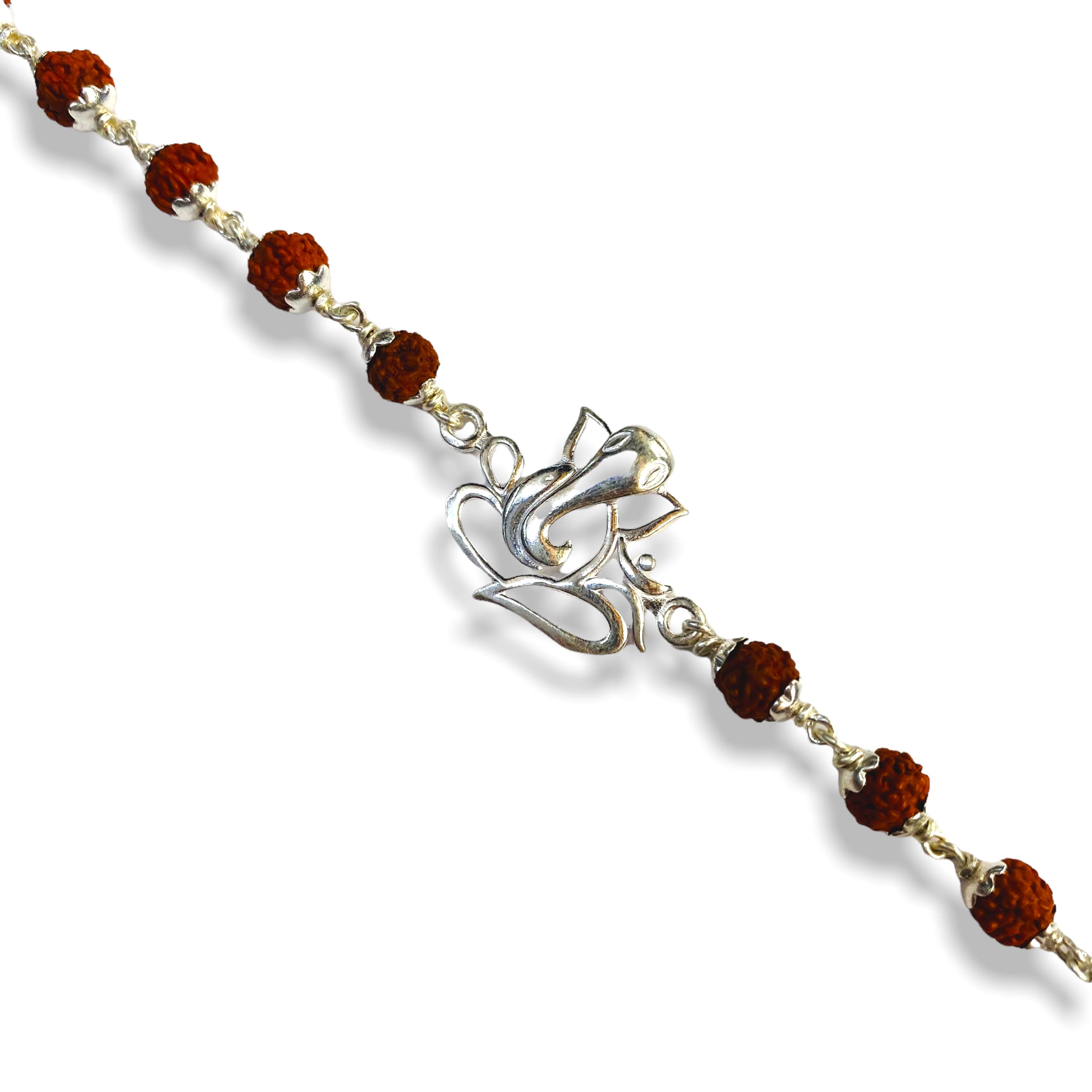Hem Jewels Pure Silver Rudraksh Rakhi for Brother | Silver Bracelet for Boys and Men | Silver Bracelet Rakhi | Design: Cute Ganesha Motif (HJ_RKH43) (B0B4KJPLJC) Amazon Price History, Amazon Price Tracker