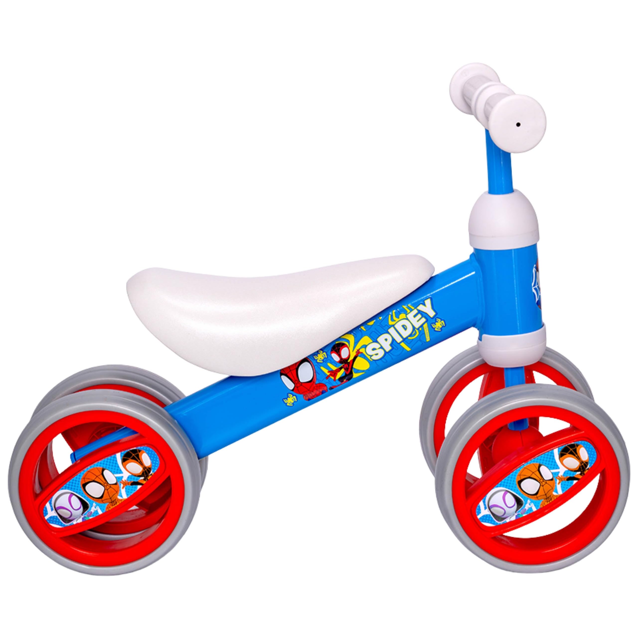 sarcia.eu Bicicleta sin Pedales de 4 Ruedas, Ligera, de Metal, Primera Bicicleta, correpasillos 1+