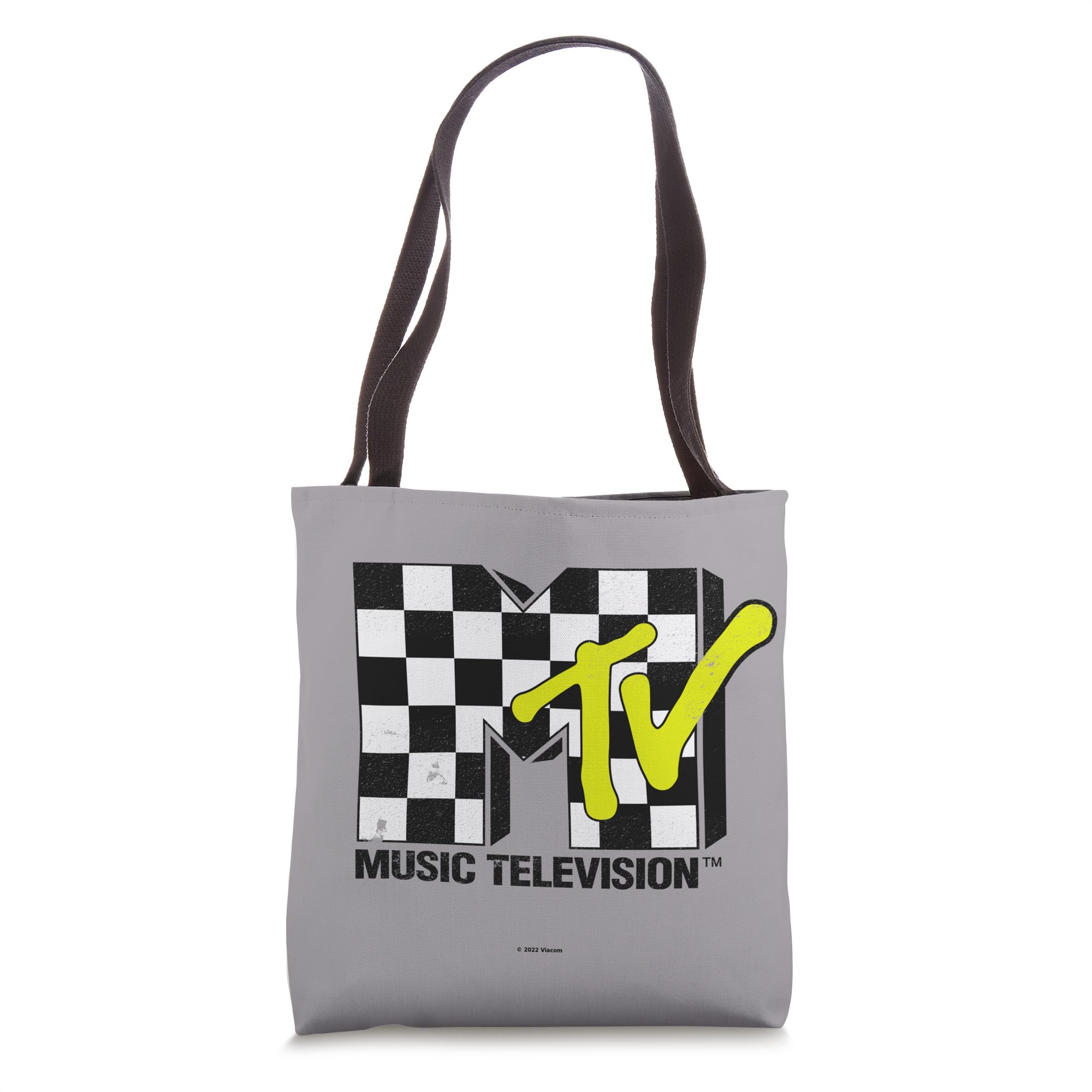MTV Checkered Logo Tote Bag