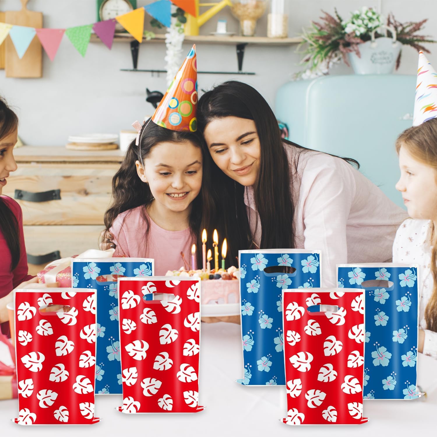 Cihuyuxia 30pcs Stitch Party Gift Bags Cartoon Stitch Candy Favor Bags for Cartoon Animation Theme Party Decoration Supplies - Image 6