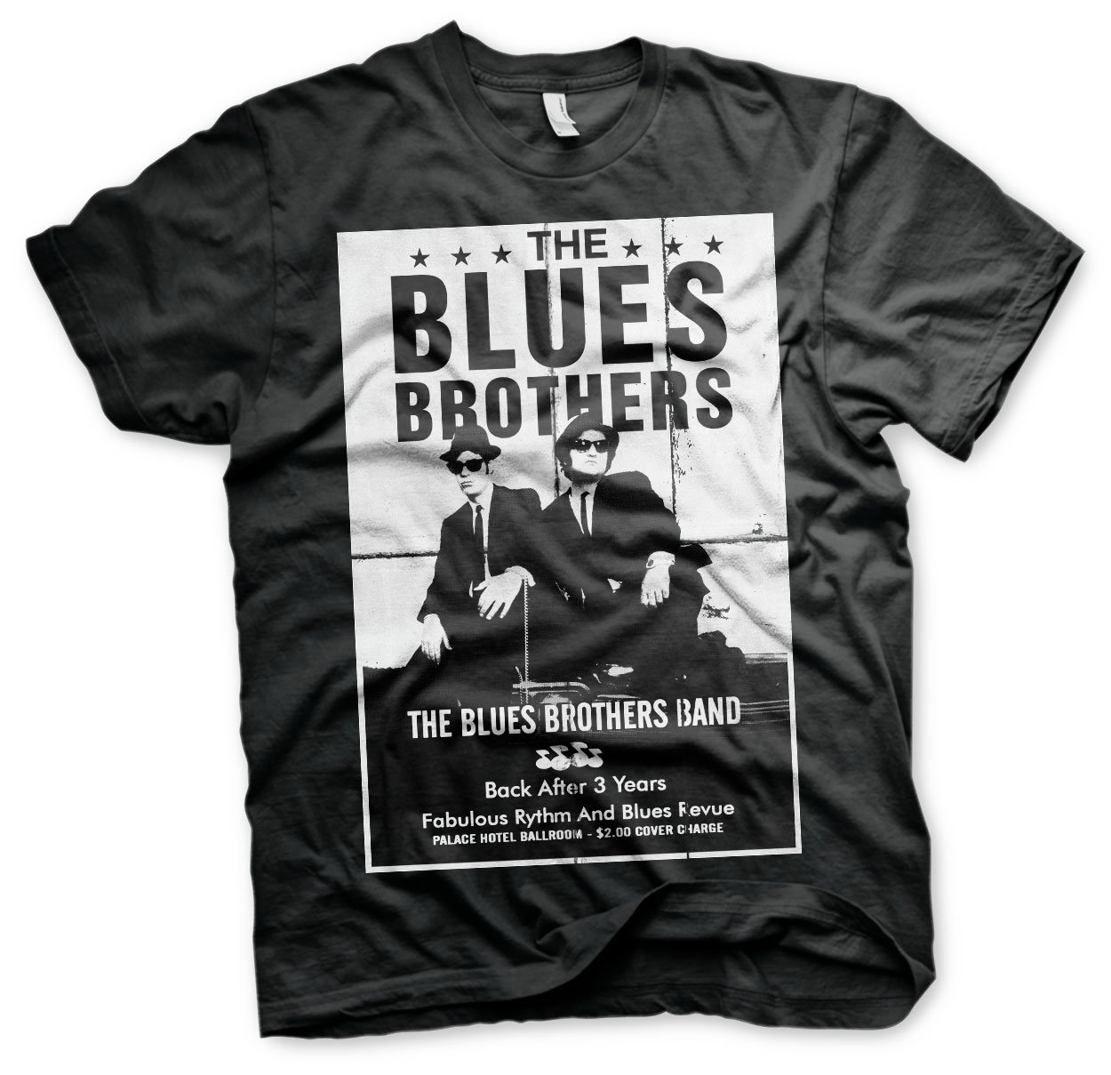 Blues Brothers Officially Licensed The Poster Big & Tall T-Shirt (Black), 3X-Large