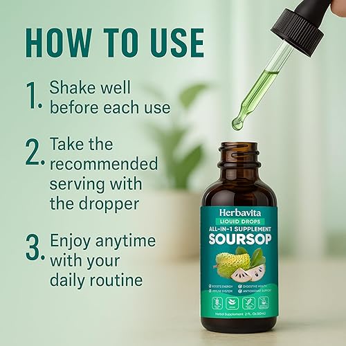 Miniatura 5 de Herbavita - Gotas líquidas 10 en 1 con musgo marino, moringa, cúrcuma, aceite de semilla negra, orégano, ashwagandha, extractos de hierbas para