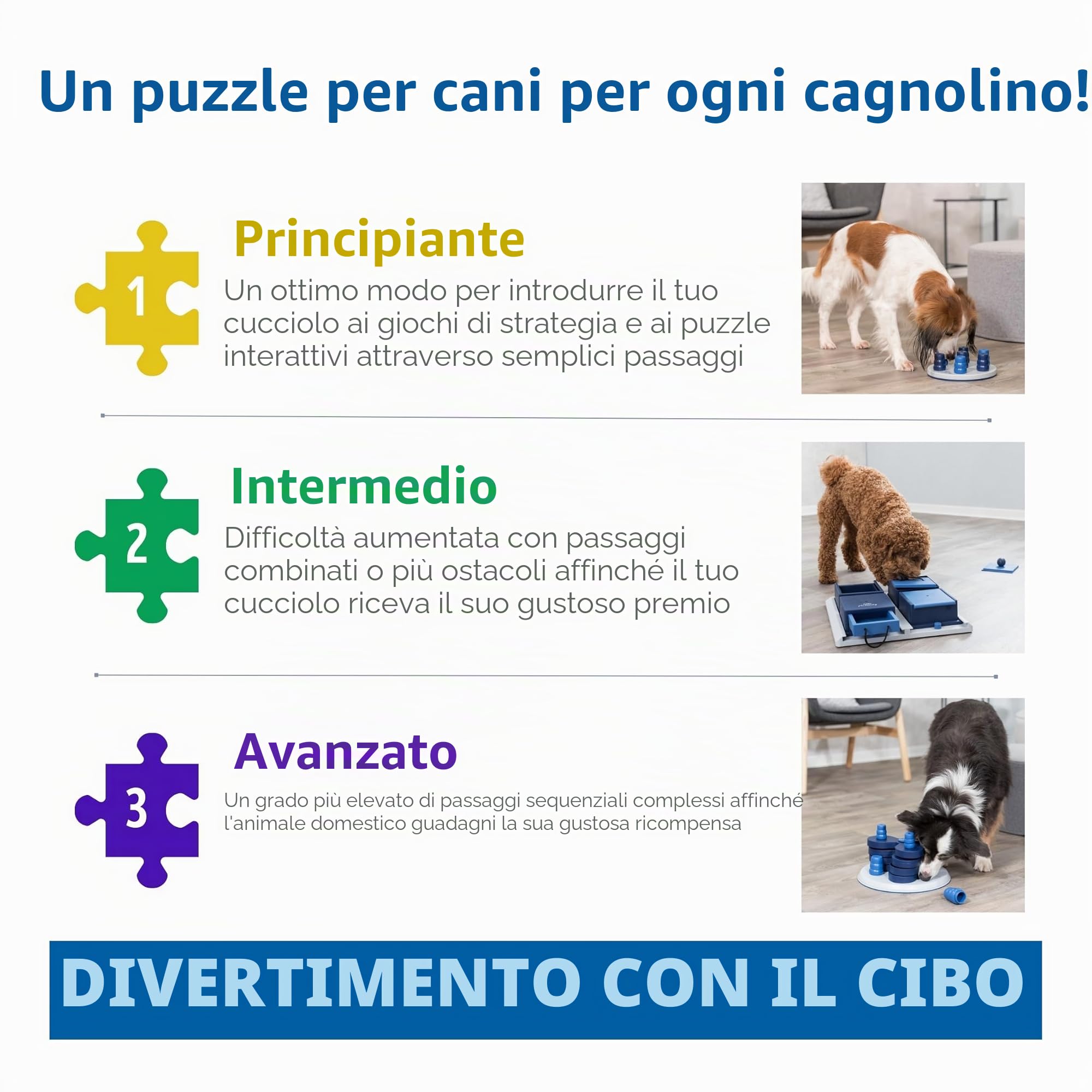 TRIXIE Ball & Treat – Giocattolo intelligente per cani – Distributore di croccantini tramite inserimento della pallina – Gioco di riporto – Per snack fino a 15mm – Con pallina inclusa(ø6cm) – ø17×18cm