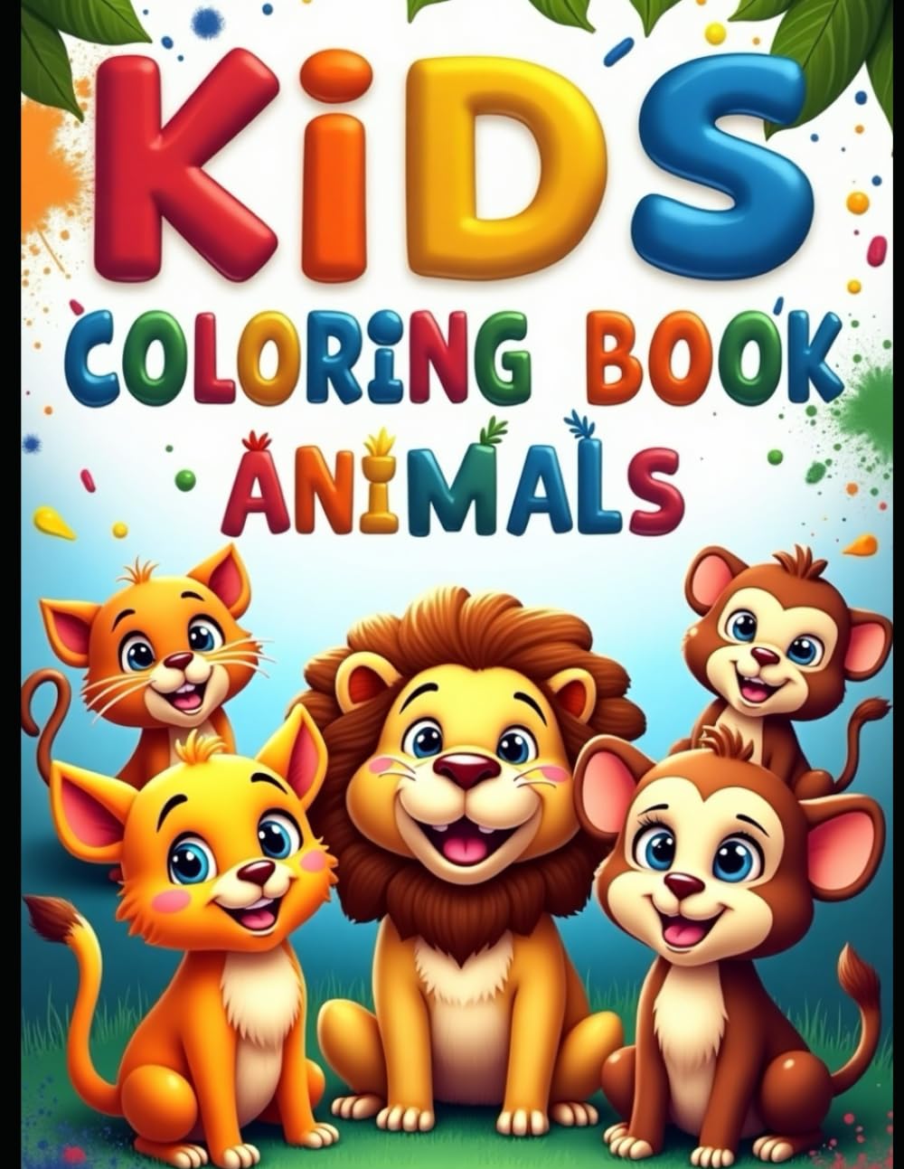 "Amazing Animals Coloring Book": Fun Animal Illustrations for Kids Ages 3-6 to Color and Learn