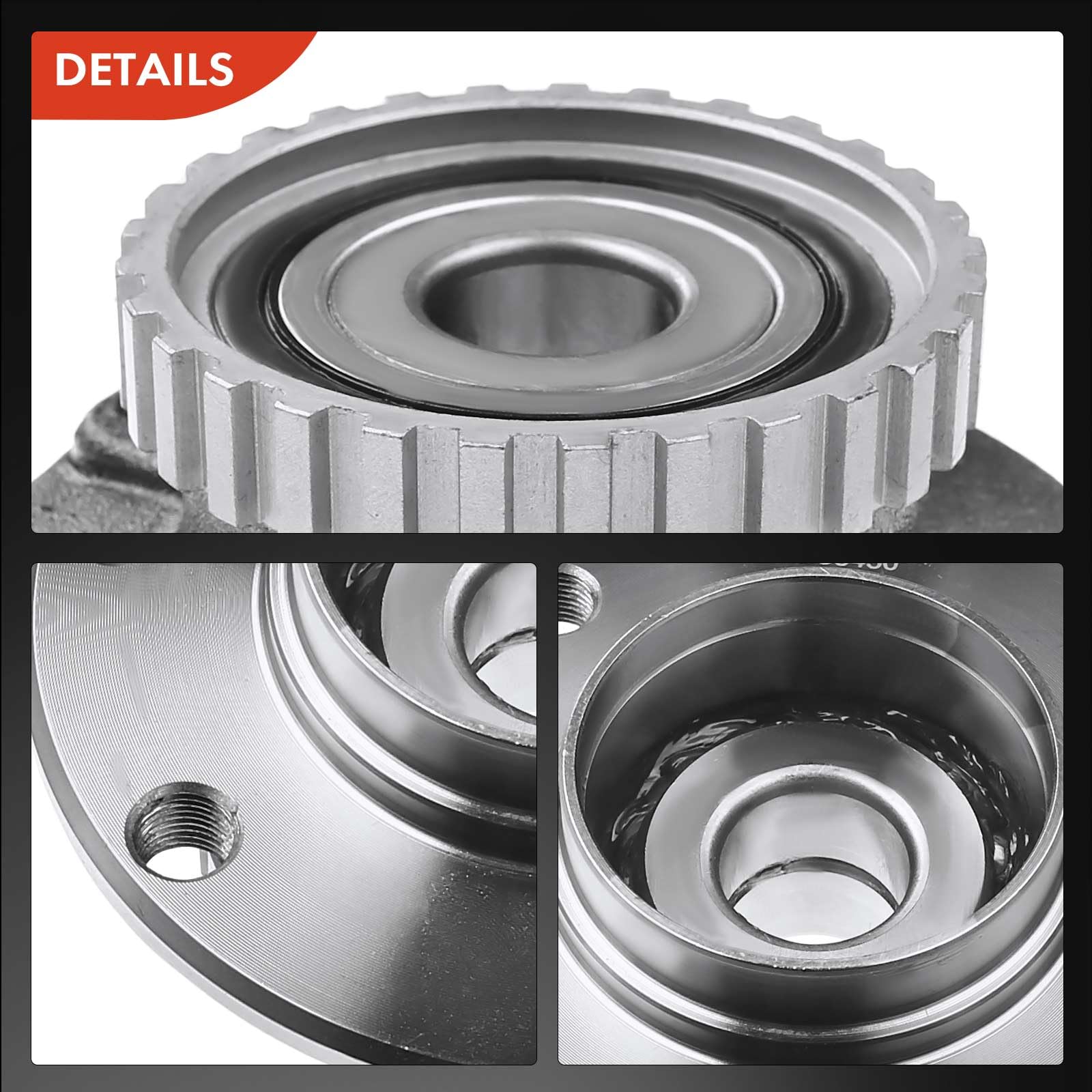 Frankberg Kit de roulement de roue d'essieu arrière avec bague de capteur | VKBA3545; Compatible avec: Xsara N1, Xsara Box/Hatchback N3, 306 7B N3 N5, 306 Cabriolet 7D N3 N5