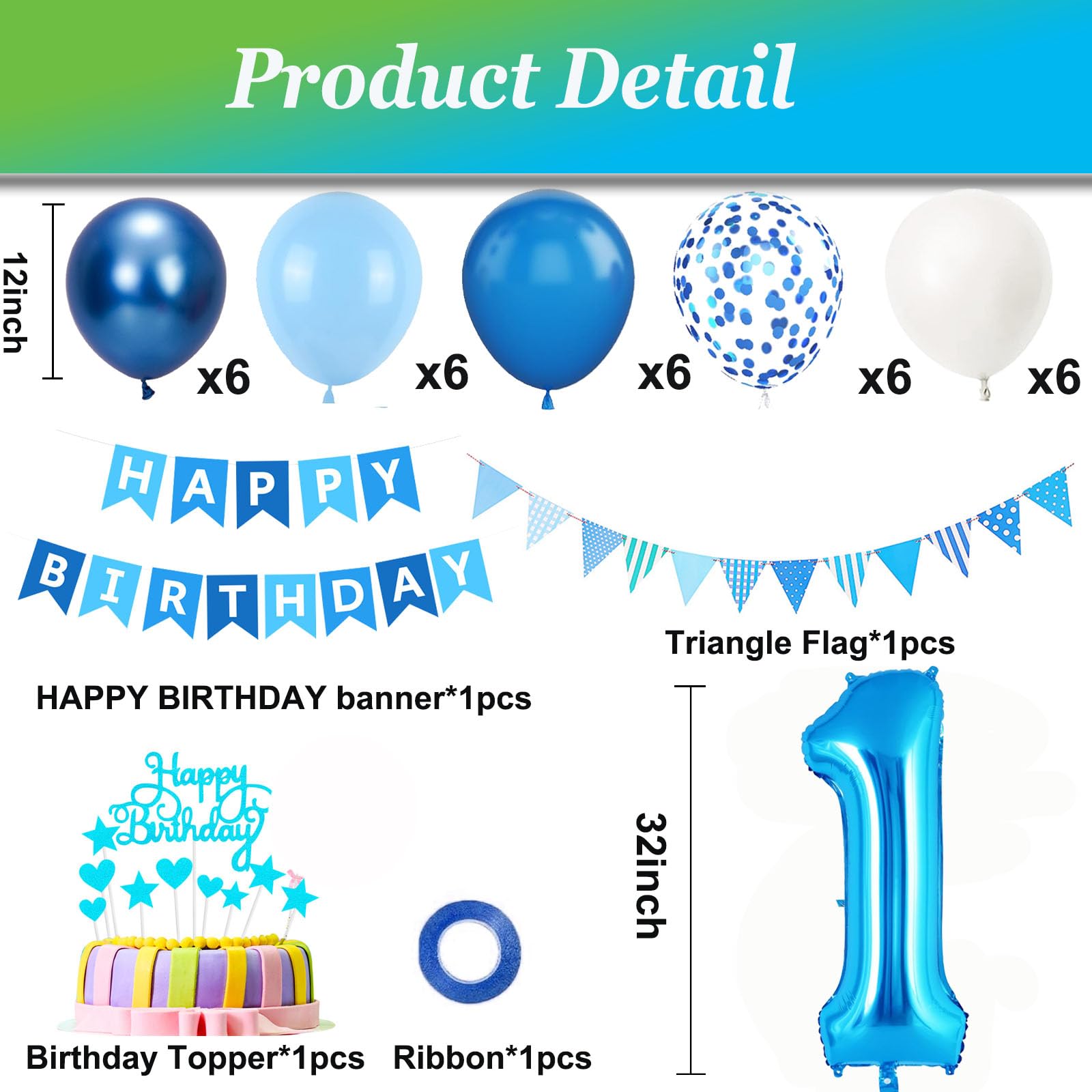 Centrotavolo Comunione Bambino Palloncini Centrotavolo Prima Comunione Bambino - Decorazione Blu, Oro E Bianco Con Scritte Decorazioni Battesimo Bimbo - Foto 8