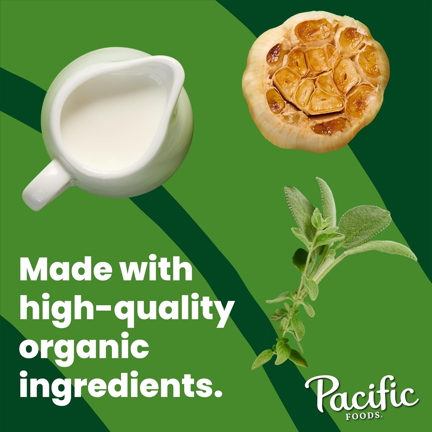 Pacific Foods Organic Condensed Cream of Roasted Garlic and Herb Soup, 10.5 oz Can (Pack of 4) image 3