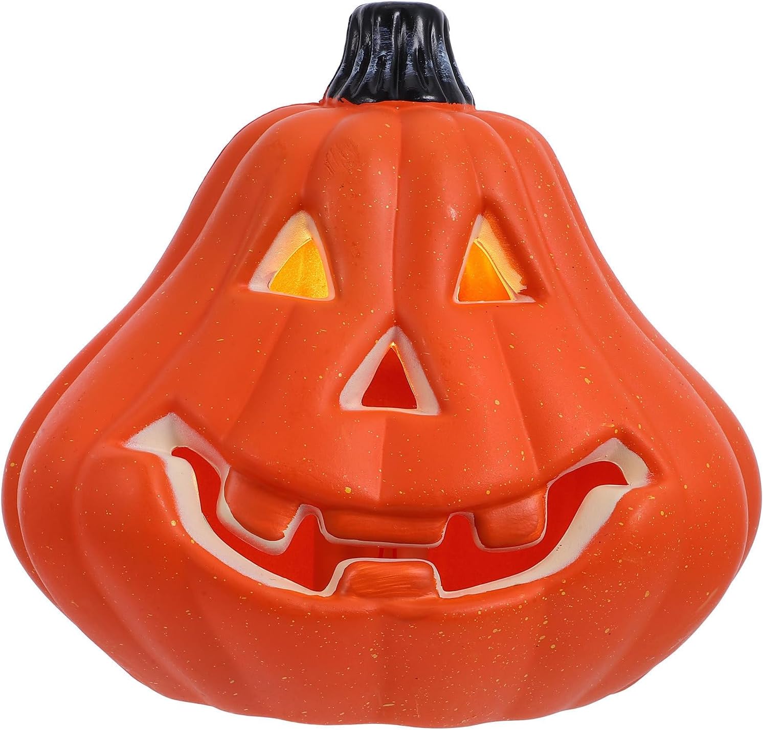 LED Pumpkin Lights with Intricate Hollow Patterns Lightweight Plastic Halloween Pumpkin Lantern for Indoor and Outdoor Decor Orange for Halloween