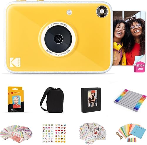 Miniatura 6 de Kodak Printomatic+ Paquete de Regalo de Cámara Digital de Impresión Instantánea a Todo Color + Estuche + Papel Fotográfico Zink 2x3 con Respaldo
