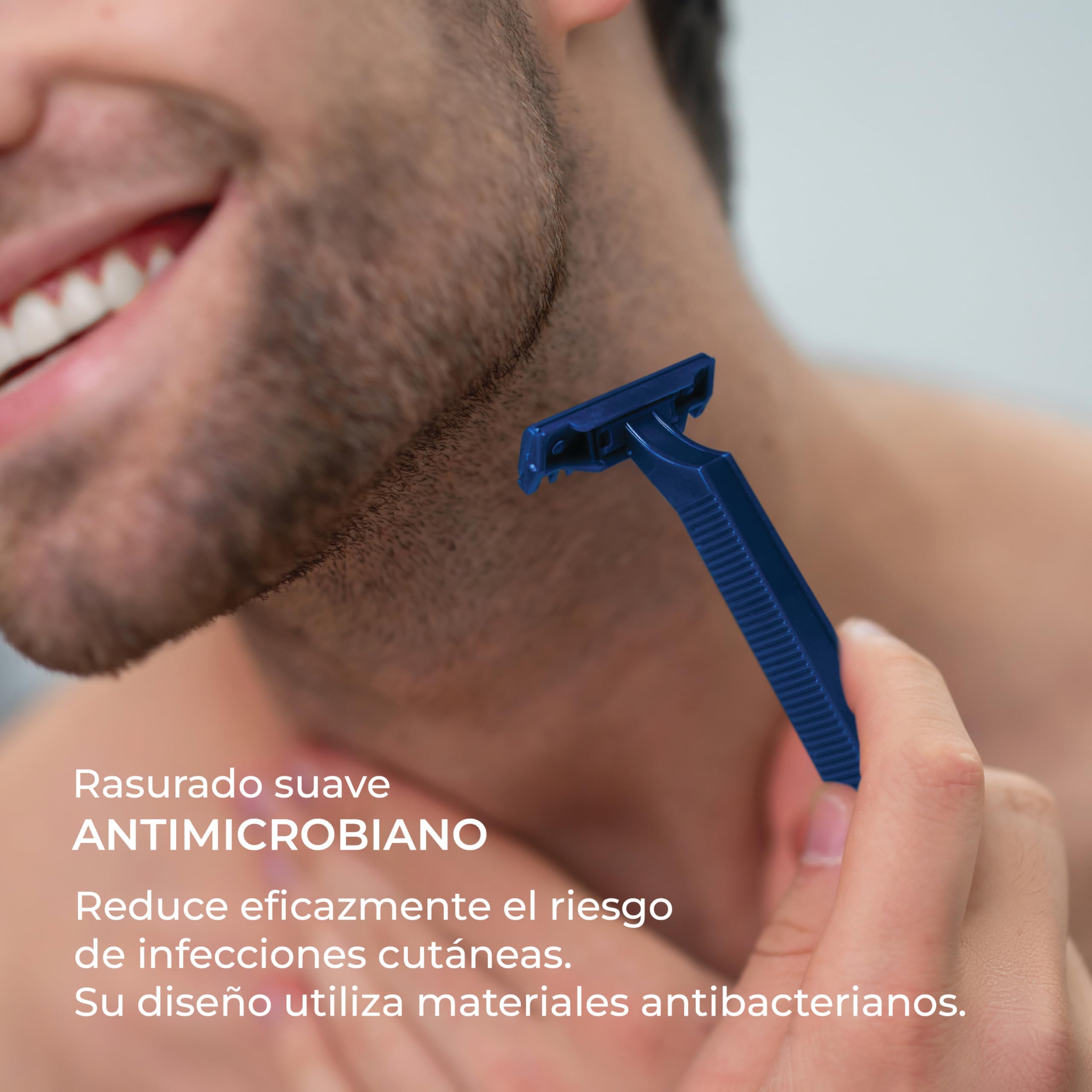 200 Cuchillas de Afeitar Desechables Profesionales 1 Hoja | Fabricadas en Acero Inoxidable Desechables de Uso Profesional