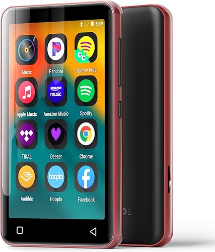 Miniatura 14 de Reproductor MP3 de 80GB con Bluetooth y WiFi, Reproductor MP4 MP3 con Spotify, Spotify Kids, Reproductor de Música de 4" con Pandora, Audible, Blanco