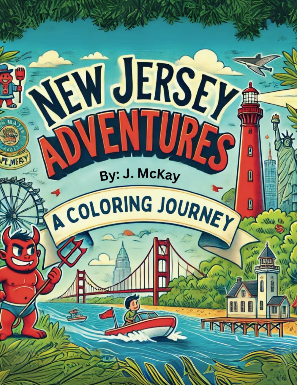 New Jersey Adventures: A Coloring Journey (US States Coloring Adventure)
