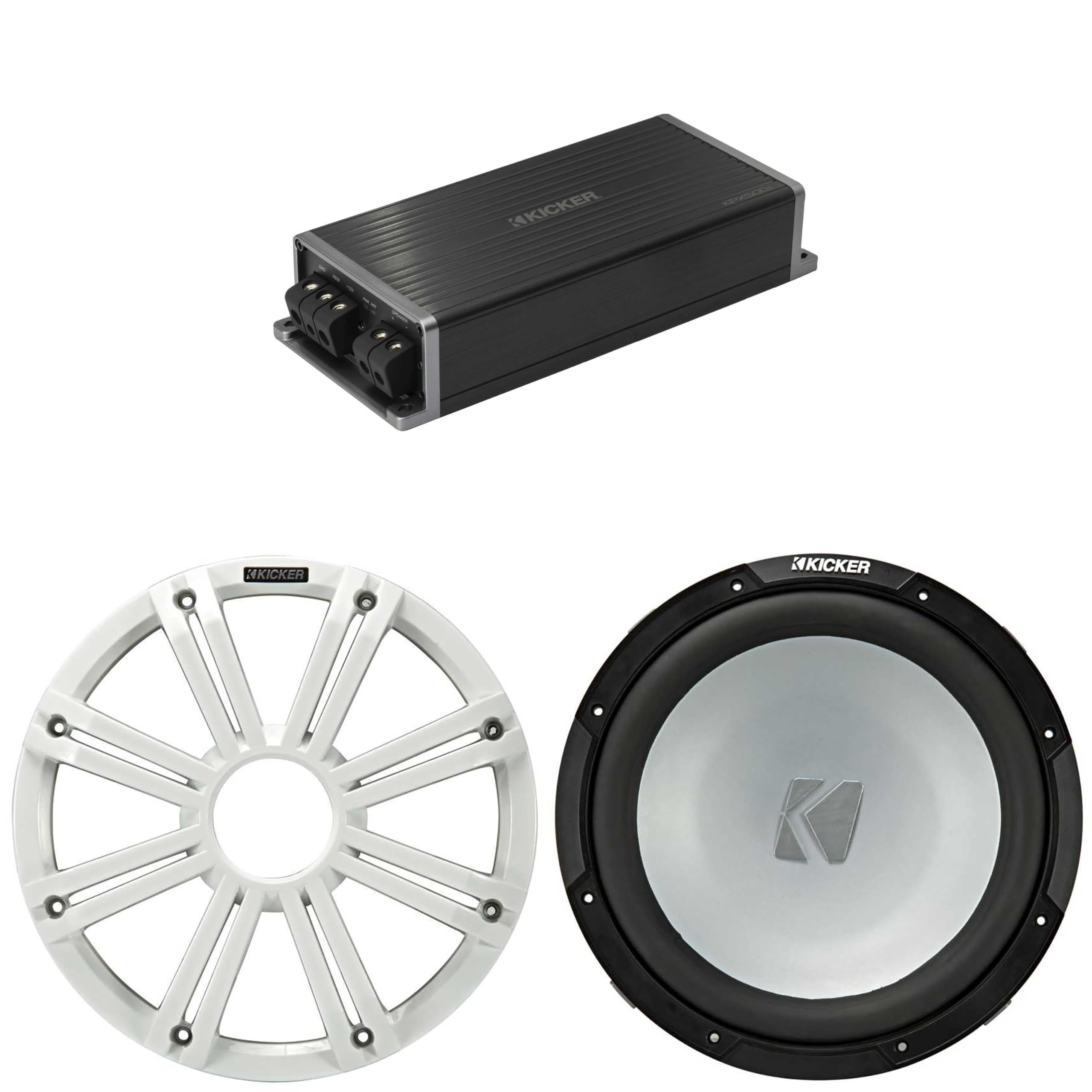 Kicker Marine KPX500.1 Powersports Amp & 12