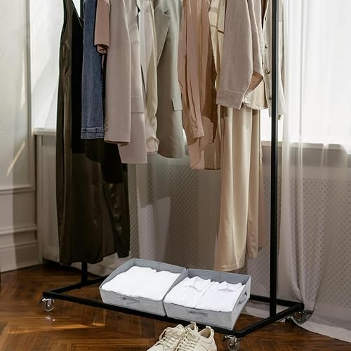 Miniatura 7 de Paquete de 3 organizadores de armario, organizadores plegables de almacenamiento de ropa con asas, gran capacidad, cajas de almacenamiento