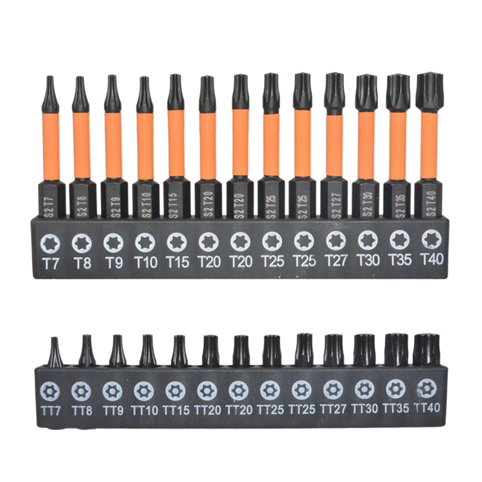 Buxuaaaa Multicolor 26Pack Head Screwdriver Bit Set Shank Steel Security Screwdriver Tool Tamper Proof Bit