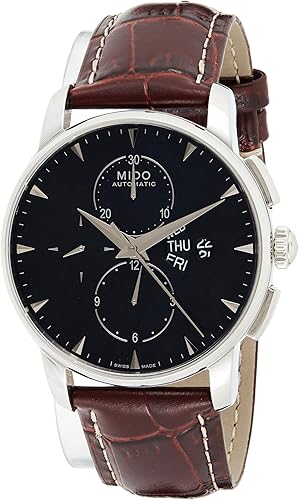 MIDO Reloj automático M860741882 para hombre con correa de cuero Cronógrafo
