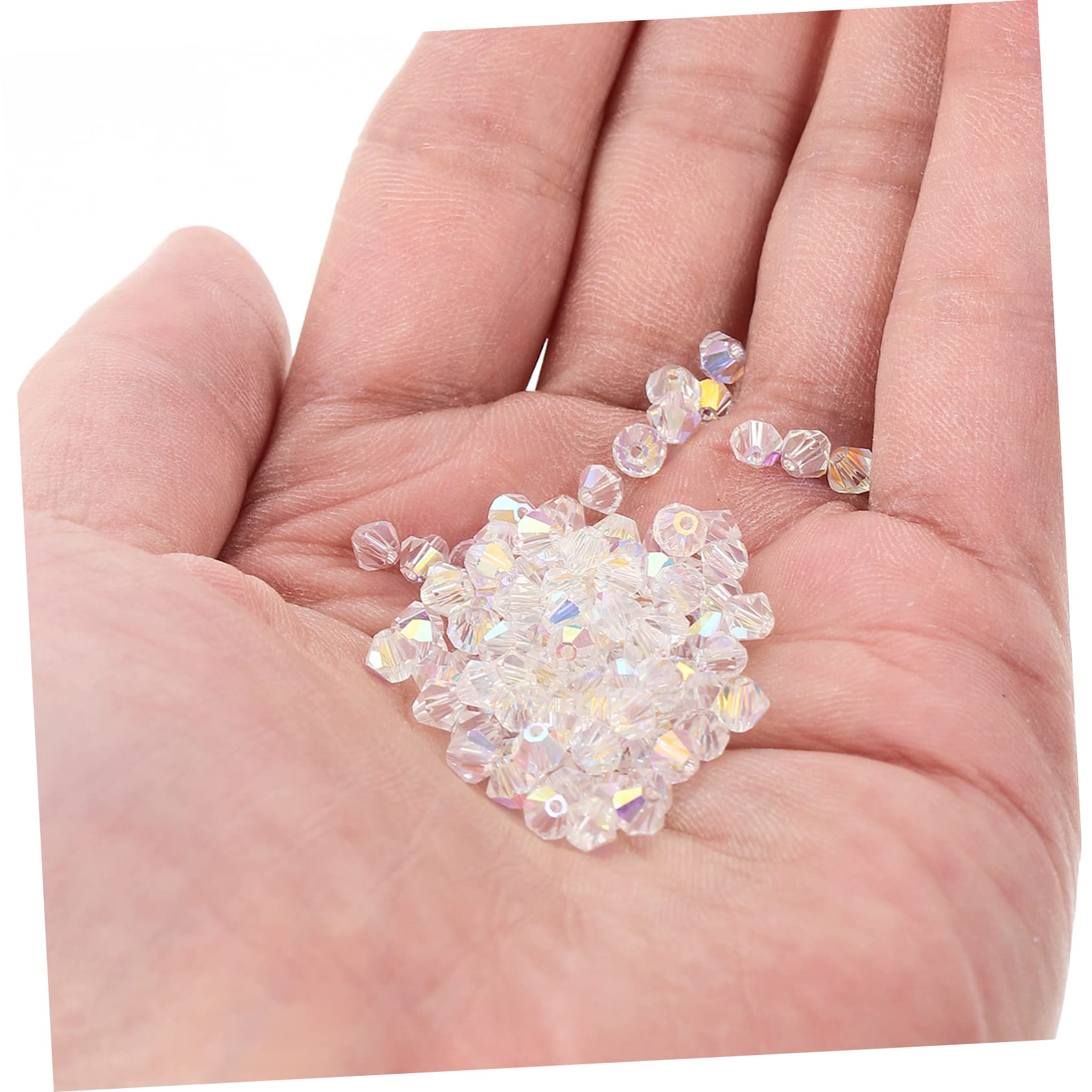 Operitacx 2stücke Diamantförmige Glasperlen Schmuckperlen Für Armbänder Halsketten Ohrringe Bunte Glatte Hautfreundliche Handwerksperlen Für Kreative Bastelprojekte