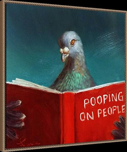 Miniatura 2 de Amanti Art Lucia Heffernan - Lienzo enmarcado para pared, 30 x 30 pulgadas, arte de pared enmarcado, arte de humor, decoración tradicional, póster