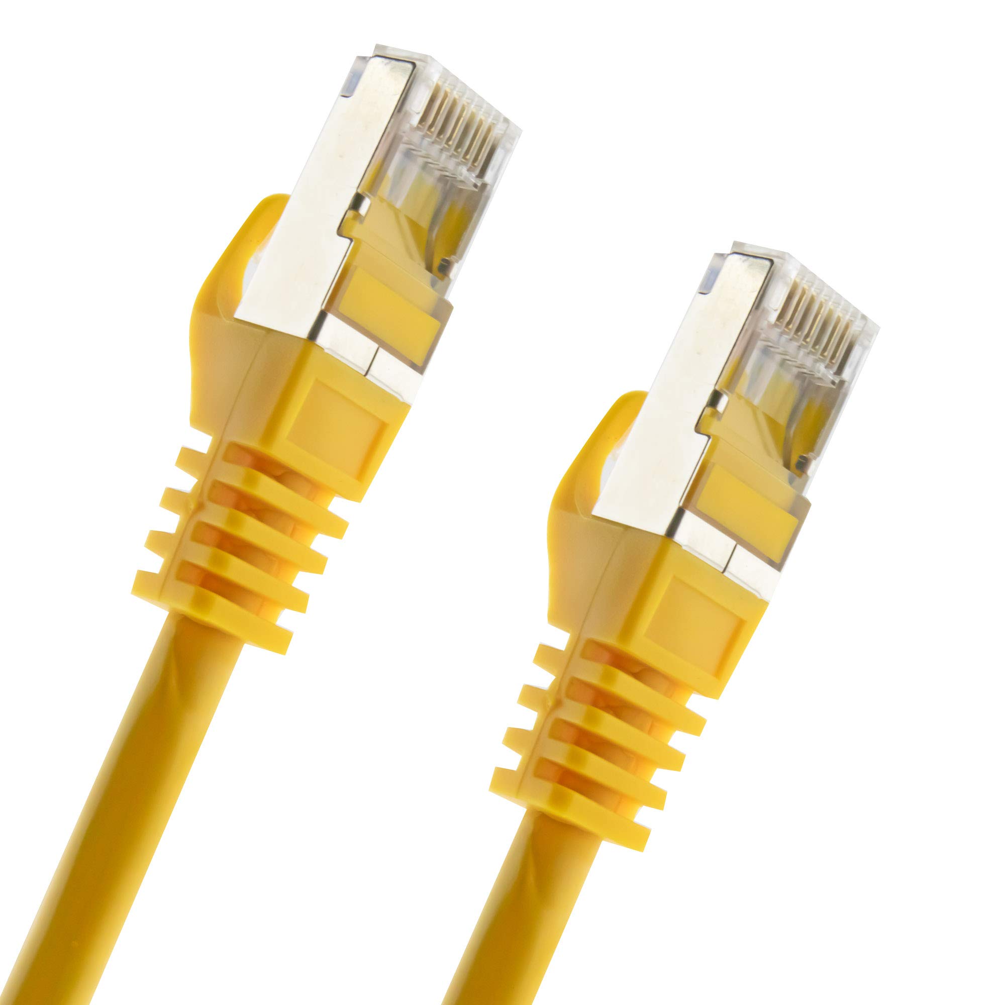 Kabel sieciowy S/FTP PIMF Cat. 7, 1 m, żółty, kabel krosowy Gigabit Ethernet LAN DSL CAT7
