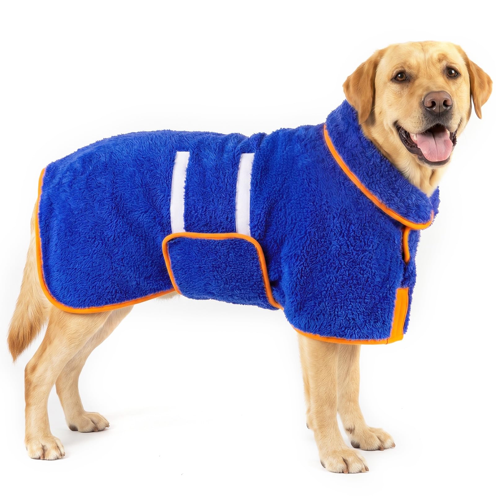 Bienbee Dog Bathrobe, Quick Drying Super Absorbent Pet Robes for Small Medium Large Dogs, Drying Coat for After Bath & Swim, Warm & Cozy Dogs Towels,