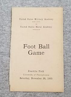 ARMY VS NAVY - COLLEGE FOOTBALL PROGRAM - 1903 - VINTAGE ORIGINAL - EX SHAPE
