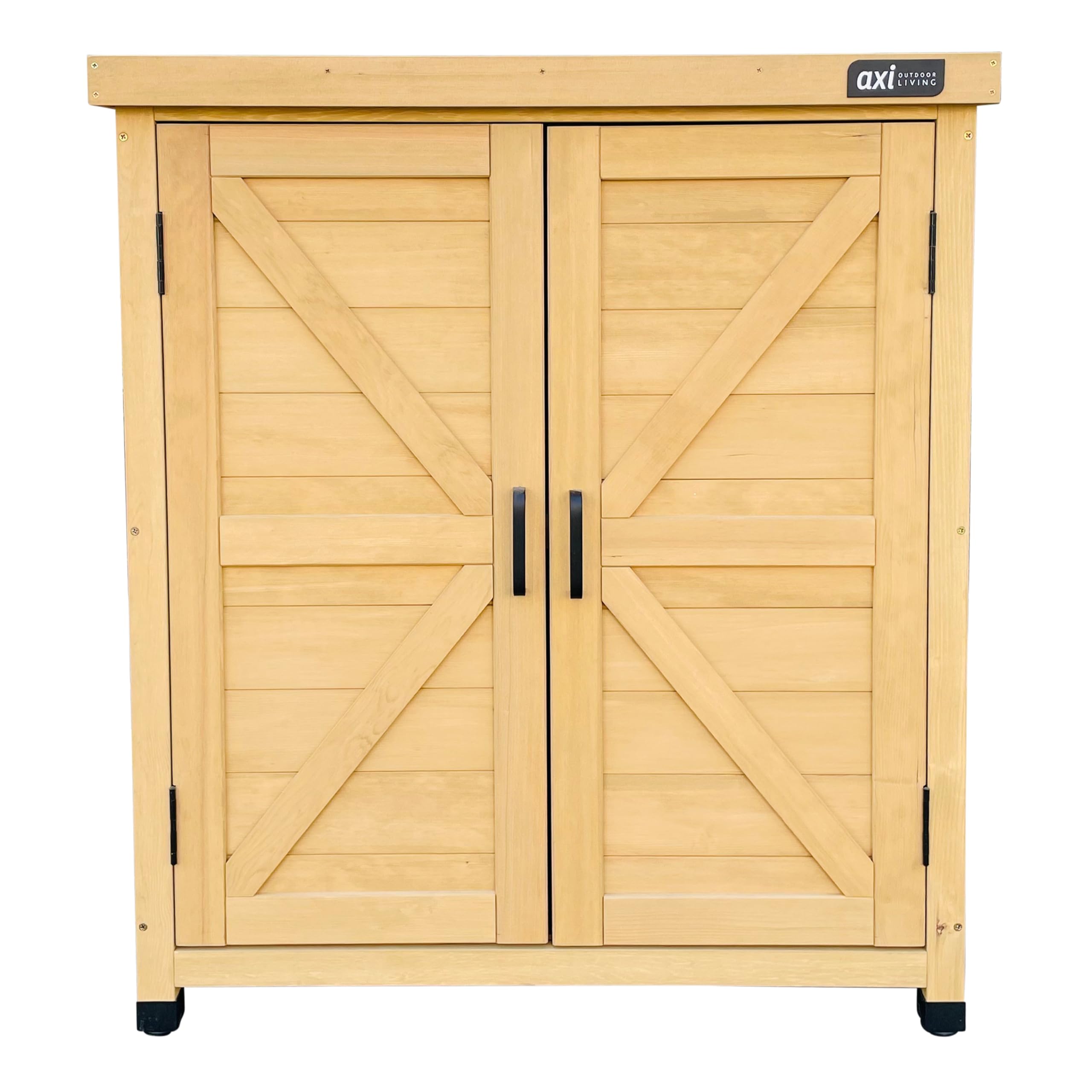 AXI Felix Armadio da Giardino in Legno Beige | Armadio exteriore, Armadio degli Attrezzi con ripiano | 80 x 45 x 93 cm