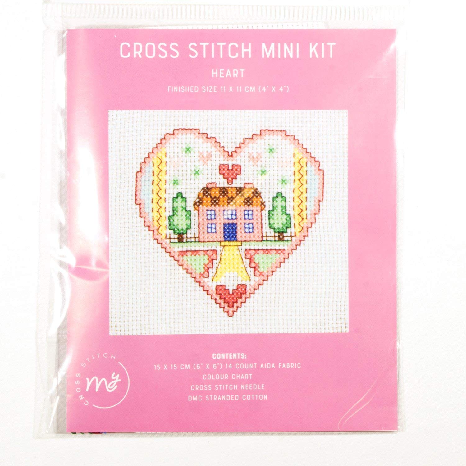 DMC Cross Stitch Mini Kit - Heart - by Creative World of Crafts