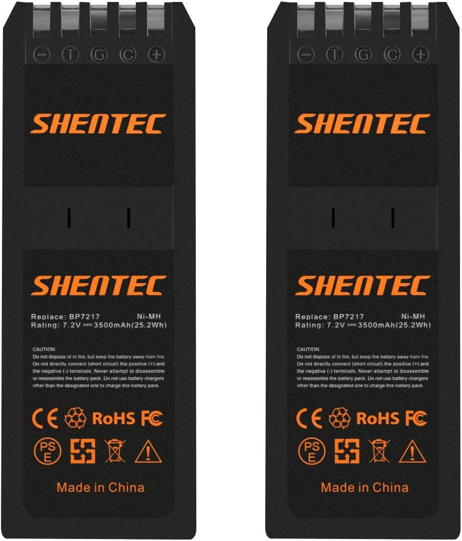 Shentec 2 Pack 7.2V 3.5Ah Ni-MH BP7217 Replacement Battery Compatible with Fluke 741 741B 743 743B 863 865 867 867B DSP100 DSP2000