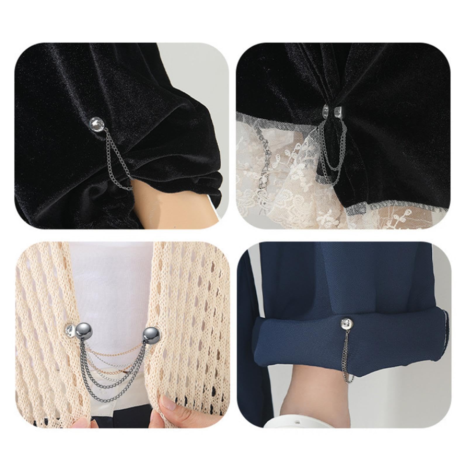Clip magnetiche per camicie per abbigliamento donna 4X Clip per camicie