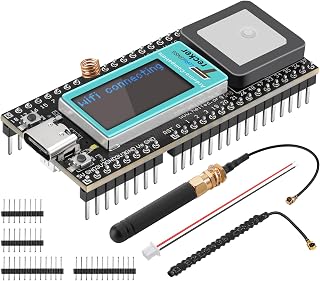 Wireless Tracker Module with TFT Display and Upgraded Antenna Kit Compatible with Arduino Supports WiFi LoRa GNSS GPS Development Board (863-928Mhz)